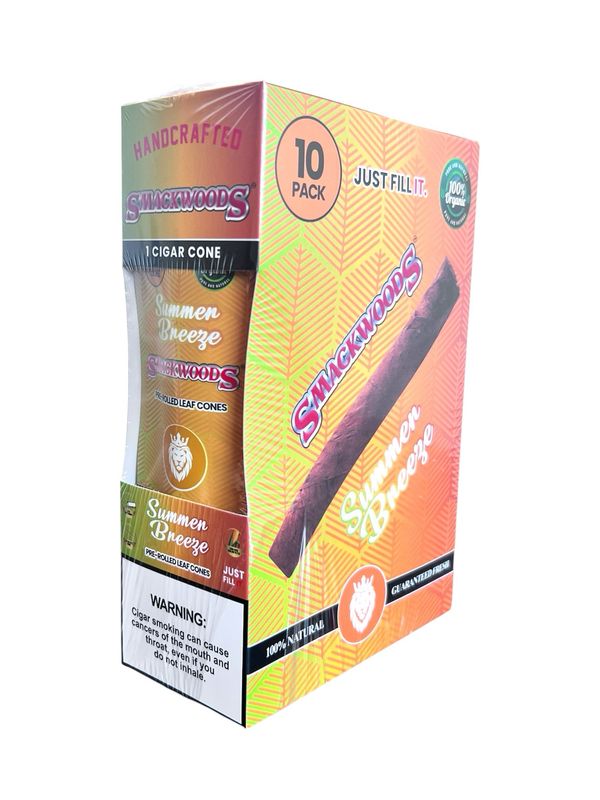 SMACK LEAF CONES - SUMMER BREEZE - 1 CT PER PACK - 10 PER BOX