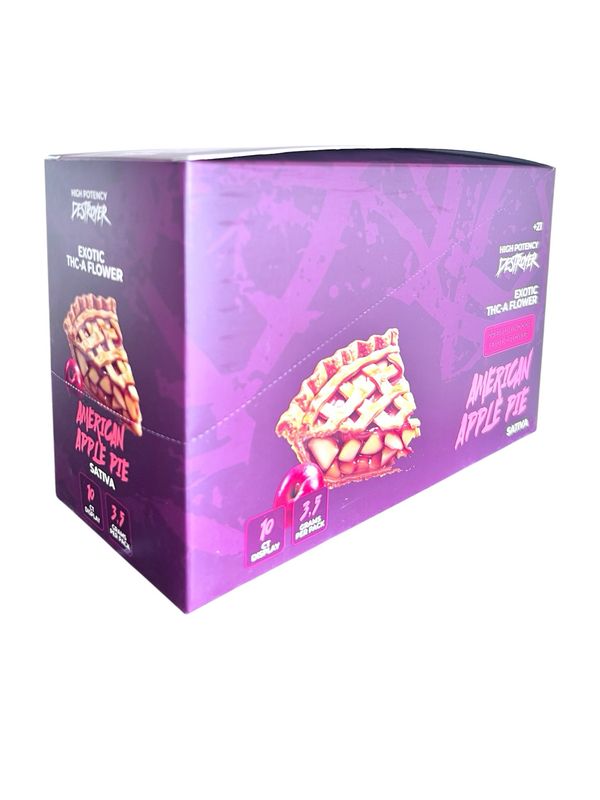 DESTROYER AMERICAN APPLE PIE - SATIVA  10 CT DISPLAY 3.5 GRAMS PER PACK