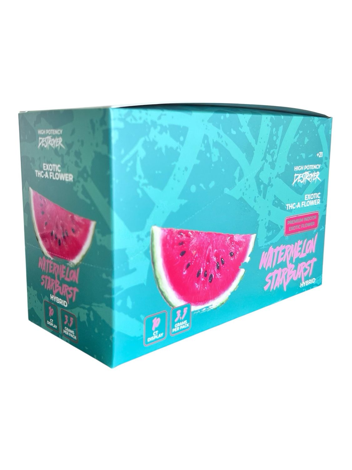 DESTROYER WATERMELON STARBURST - HYBRID  10 CT DISPLAY 3.5 GRAMS PER PACK