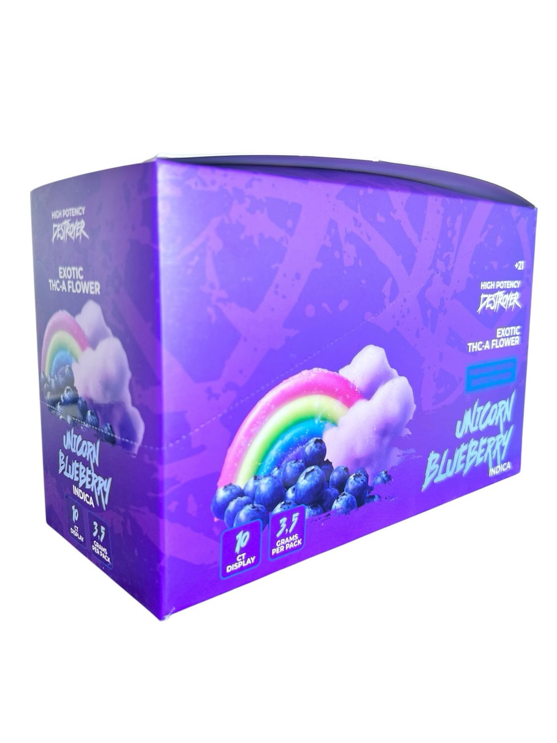 DESTROYER UNICORN BLUEBERRY - INDICA 10 CT DISPLAY 3.5 GRAMS PER PACK