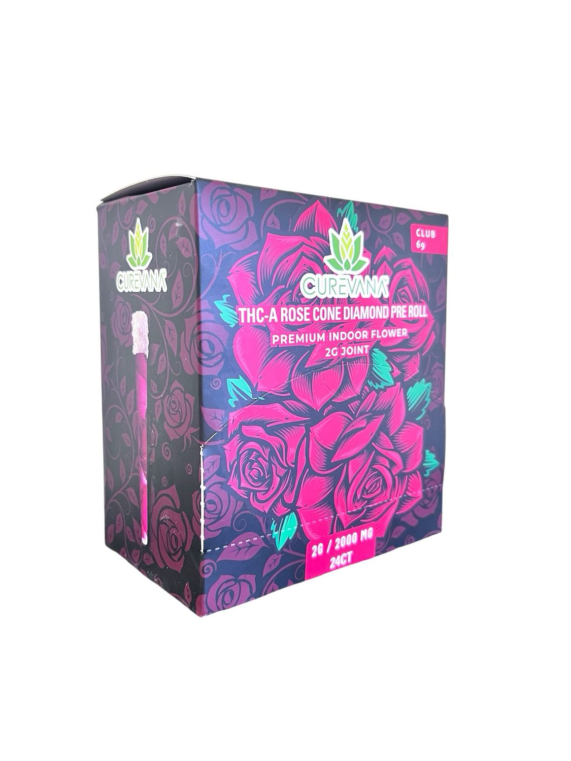 ROSE CONE DIAMOND PRE ROLL - INDICA CLUB 69 - 2G JOINT - 24 CT