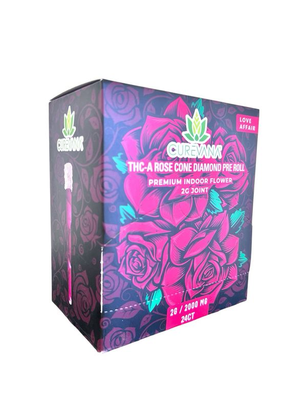 ​ ROSE CONE DIAMOND PRE ROLL - SATIVA LOVE AFFAIR - 2G JOINT - 24 CT