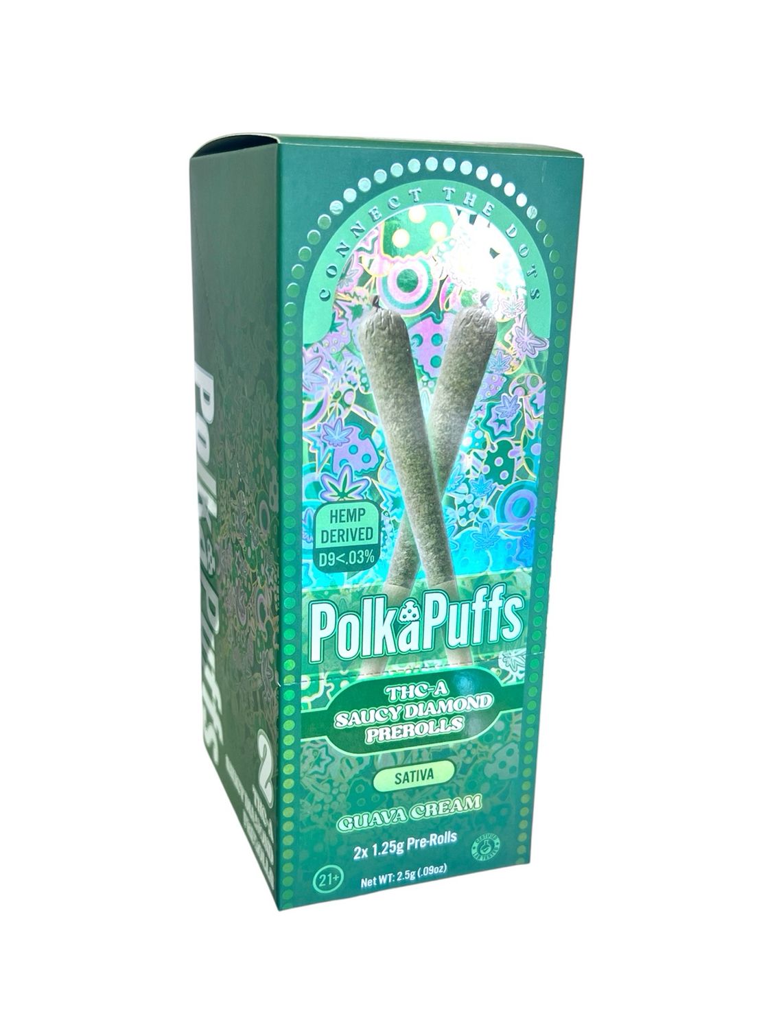 GUAVA CREAM THCA PRE ROLL - SATIVA -  1.25G /2 JOINT - 10 CT