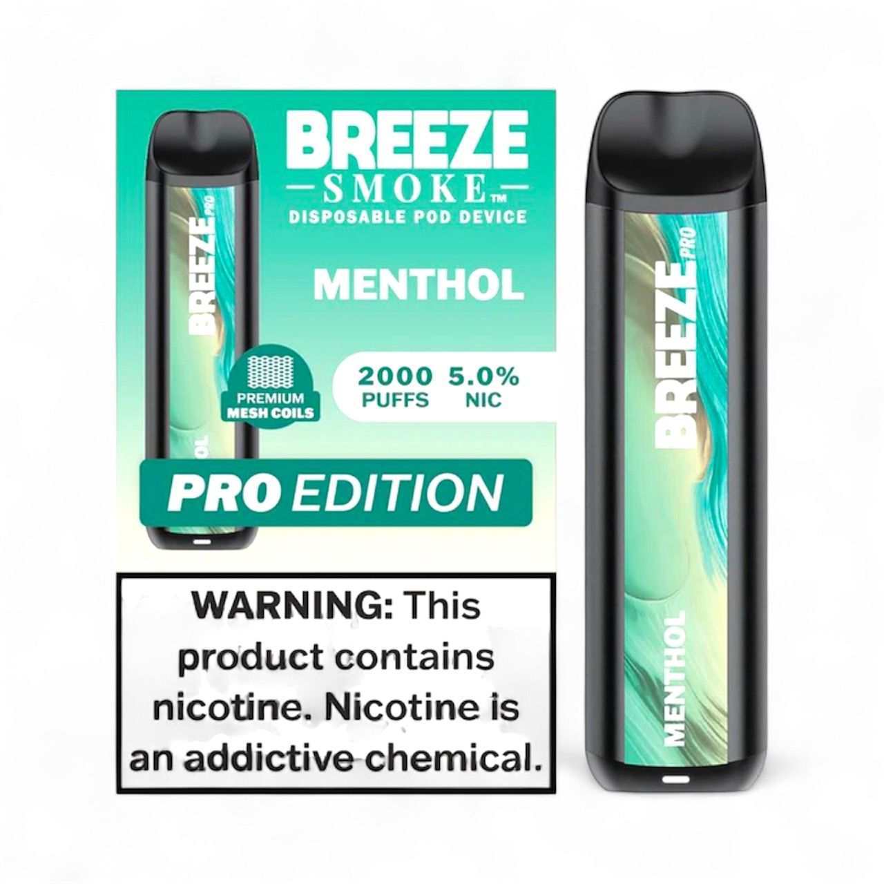 BREEZE PRO 2K PUFFS - MENTHOL