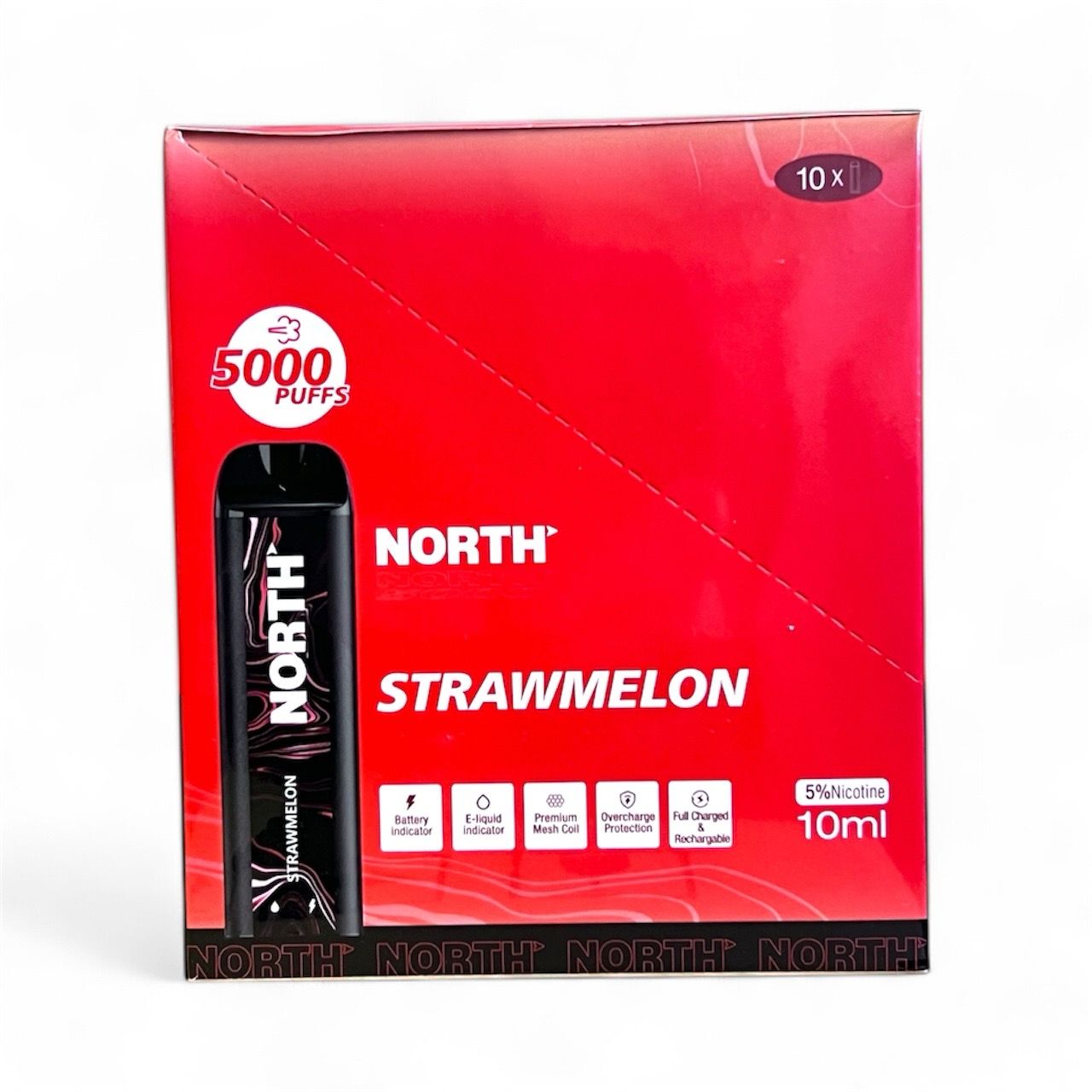 NORTH 5K PUFFS - STRAWMELON