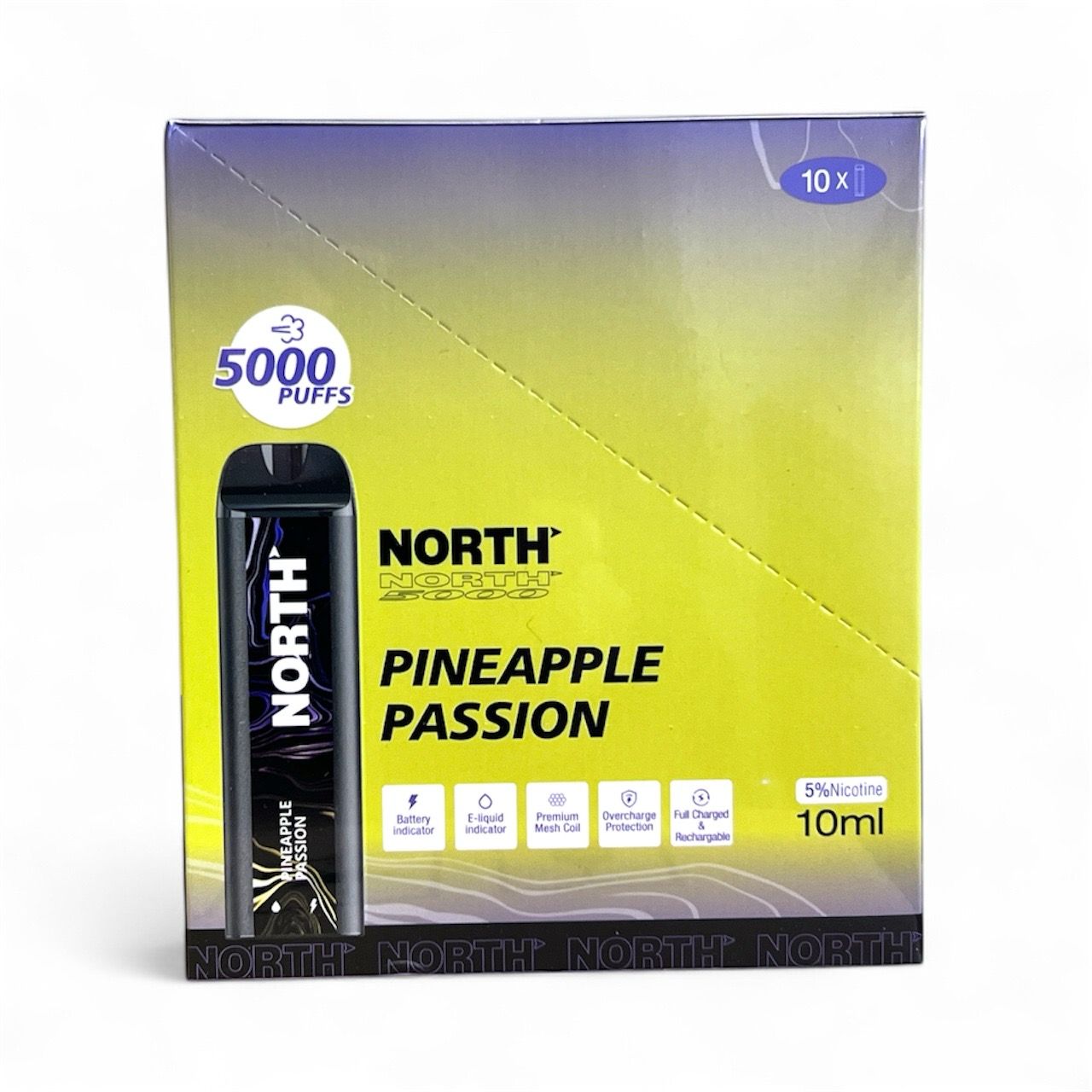 NORTH 5K PUFFS - PINEAPPLE PASSION