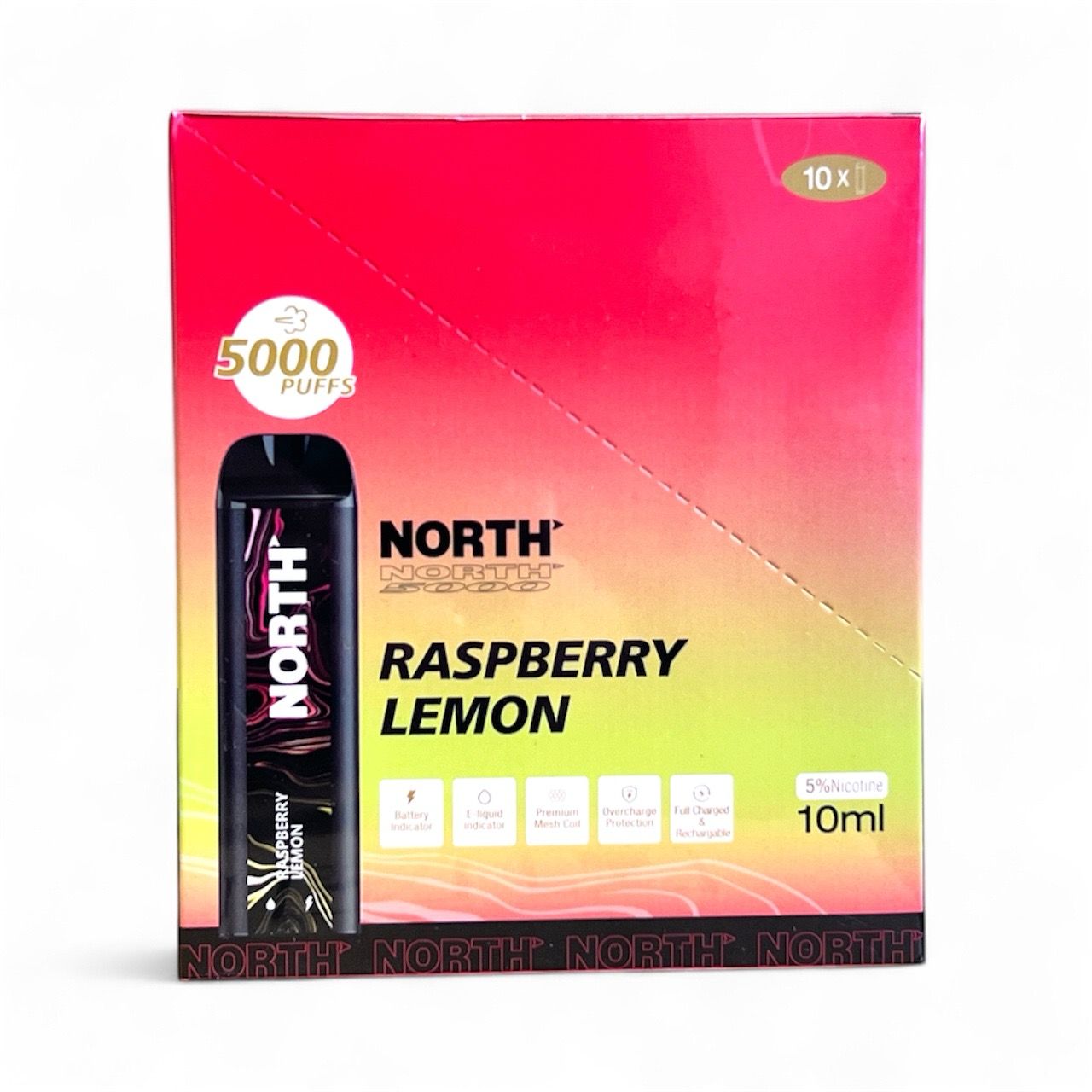 NORTH 5K PUFFS - RASPBERRY LEMON