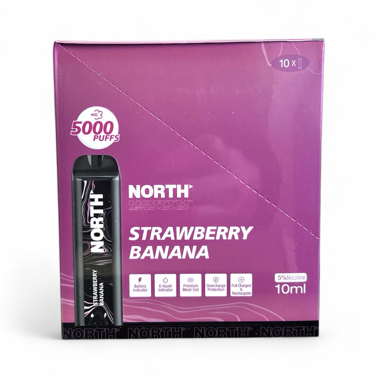 NORTH 5K PUFFS - STRAWBERRY BANANA