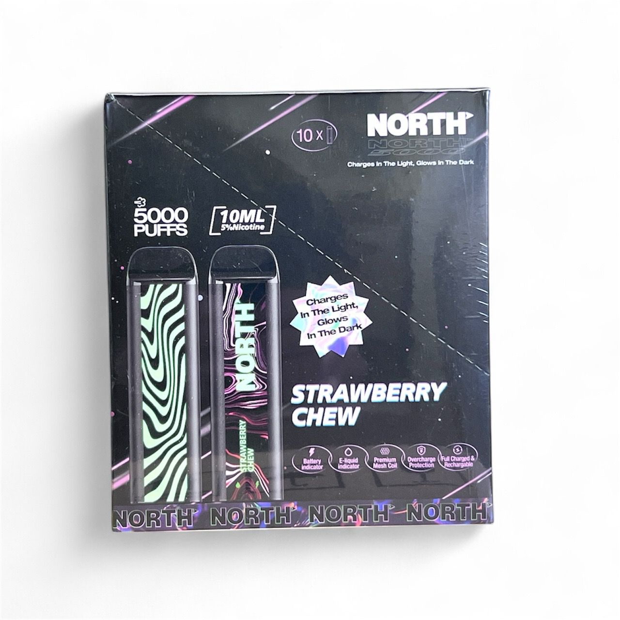 NORTH 5K PUFFS - STRAWBERRY CHEW