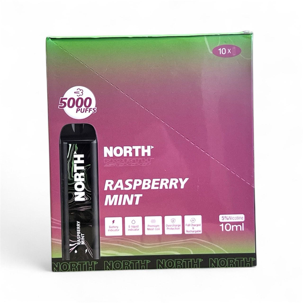 NORTH 5K PUFFS - RASPBERRY MINT