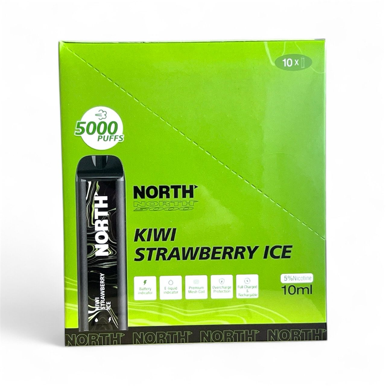 NORTH 5K PUFFS - KIWI STRAWBERRY ICE