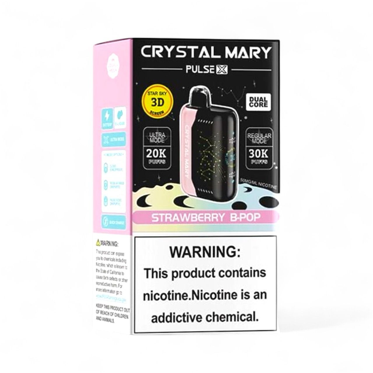 CRYSTAL MARY PULSE X 30K - STRAWBERRY B- POP