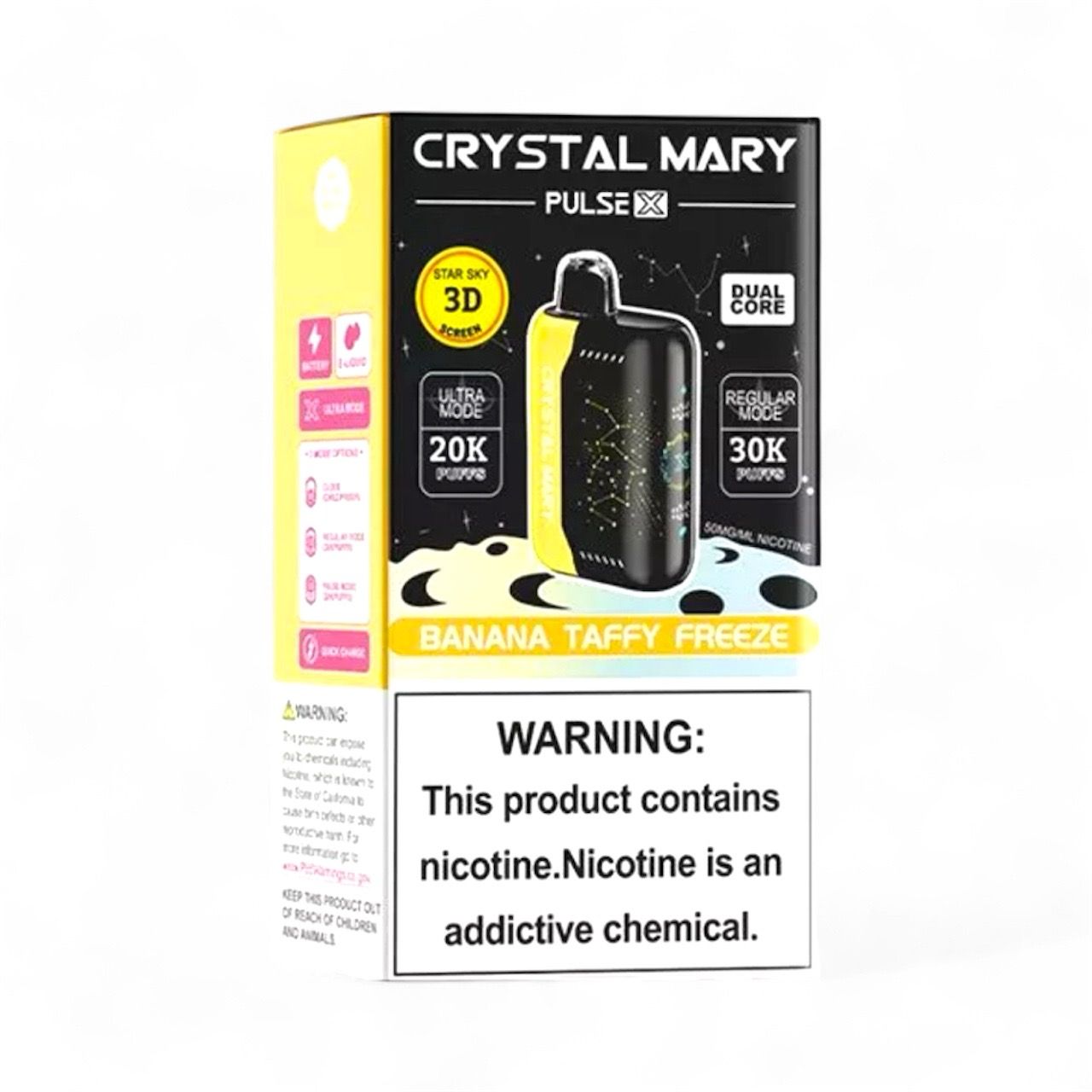 CRYSTAL MARY PULSE X 30K - BANANA TAFFY FREEZE