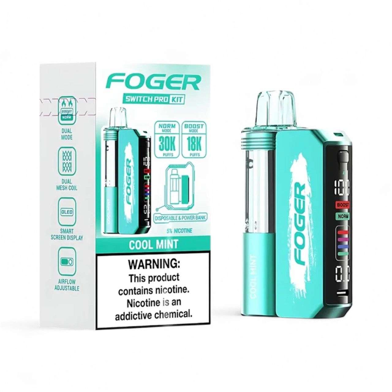 FOGER SWITCH PRO 30K PUFFS - COOL MINT