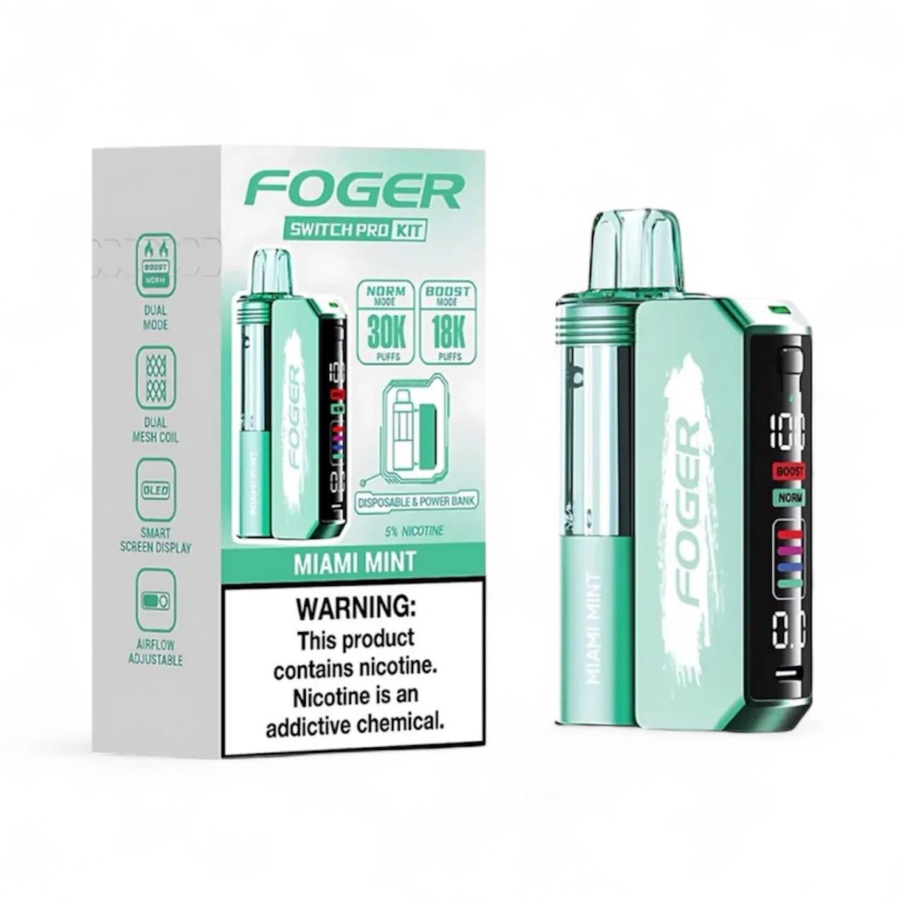 FOGER SWITCH PRO 30K PUFFS - MIAMI MINT