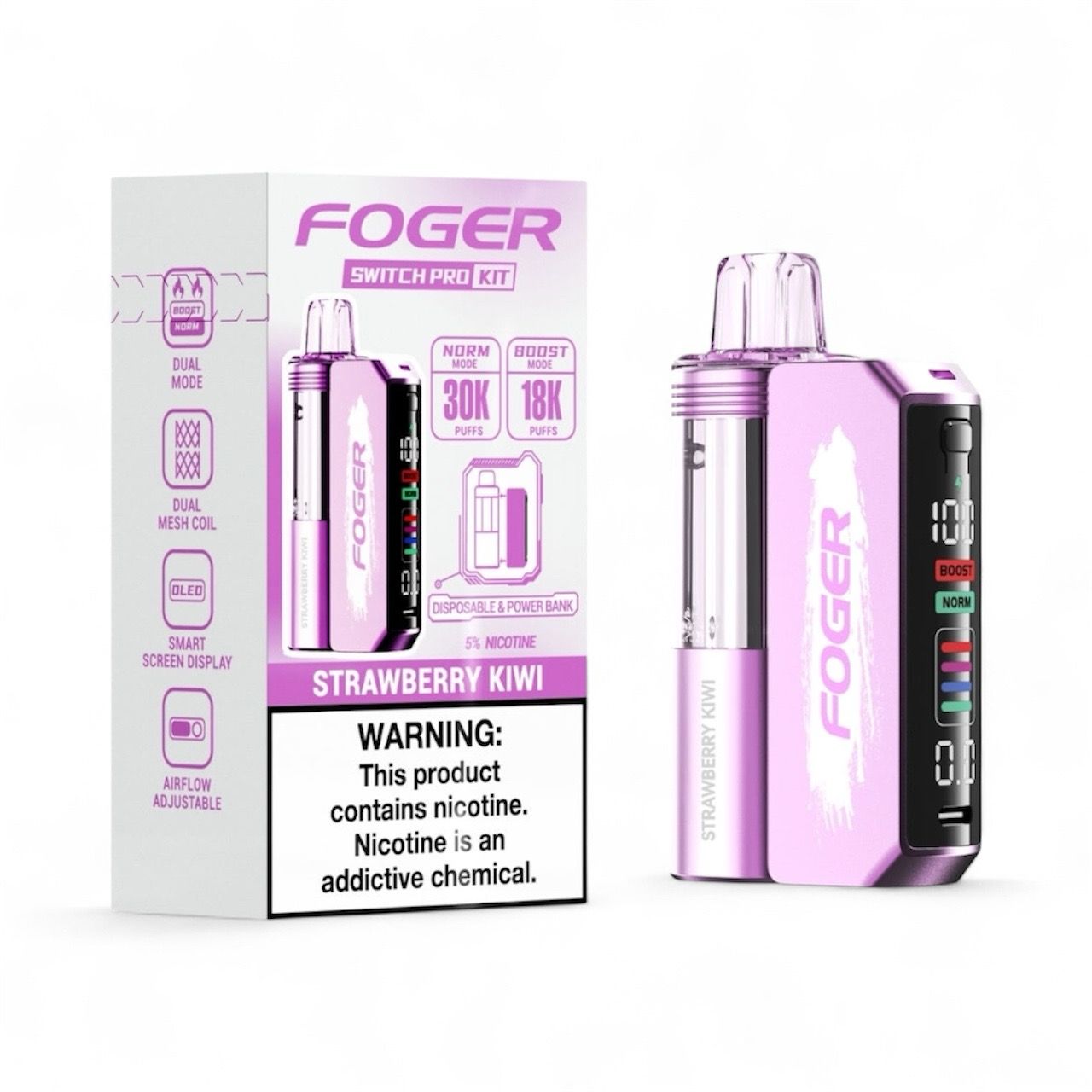 FOGER SWITCH PRO 30K PUFFS - STRAWBERRY KIWI