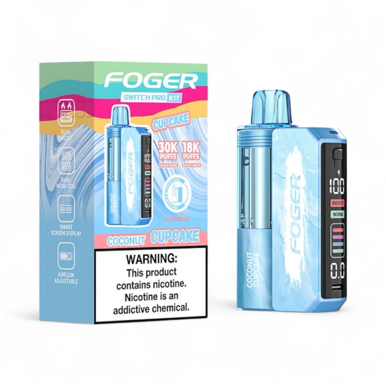 FOGER SWITCH PRO 30K PUFFS - COCONUT CUPCAKE