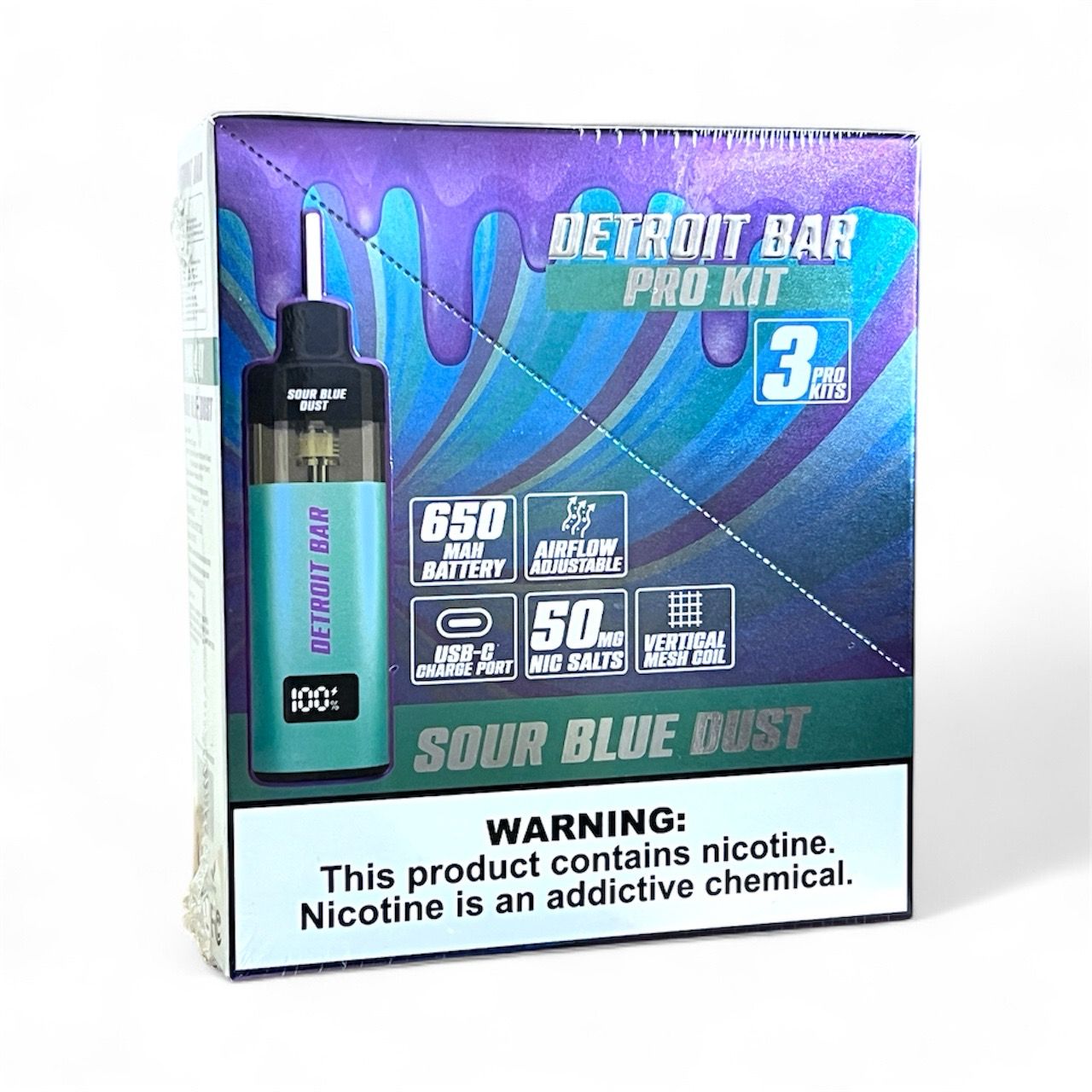 DETROIT PRO KITS 30K PUFFS - SOUR BLUE DUST