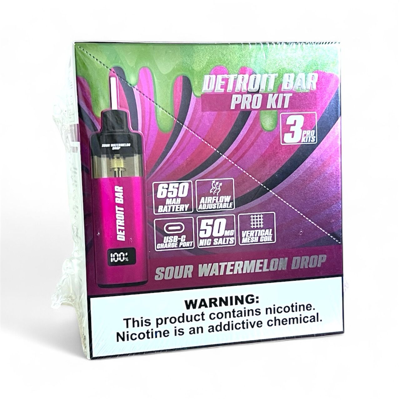 DETROIT PRO KITS 30K PUFFS - SOUR WATERMELON DROP