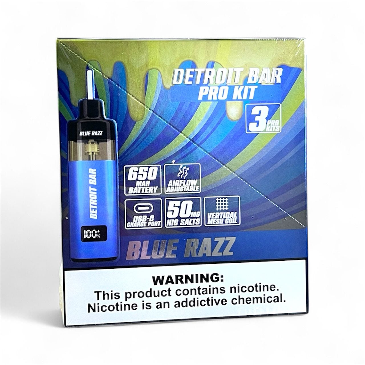 DETROIT PRO KITS 30K PUFFS - BLUE RAZZ
