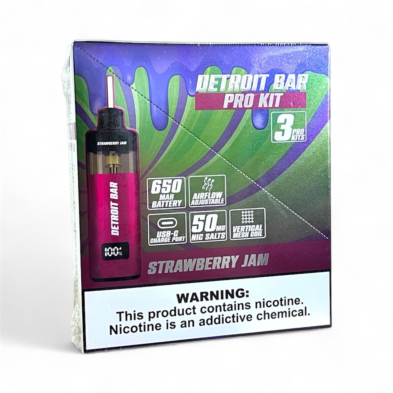 DETROIT PRO KITS 30K PUFFS - STRAWBERRY JAM