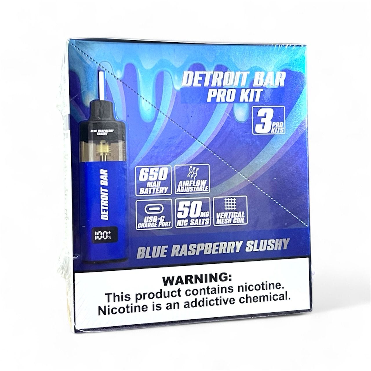 DETROIT PRO KITS 30K PUFFS -  BLUE RASPBERRY SLUSHY