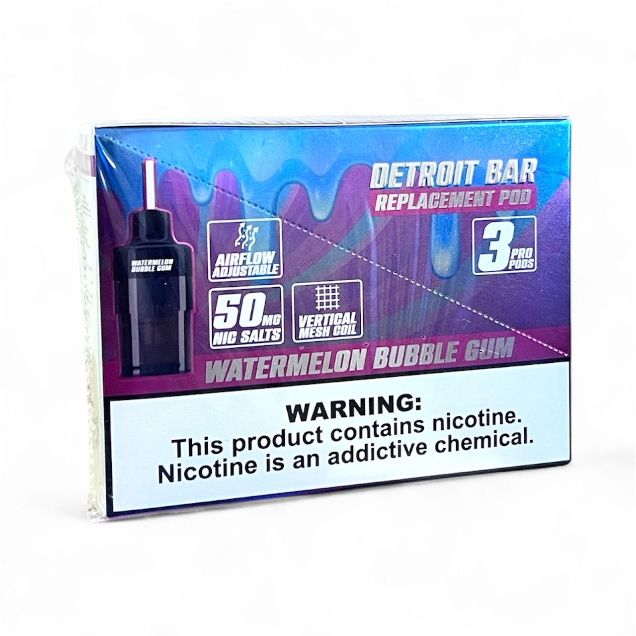 DETROIT PRO (PODS ONLY) 30K PUFFS - WATERMELON BUBBLE GUM