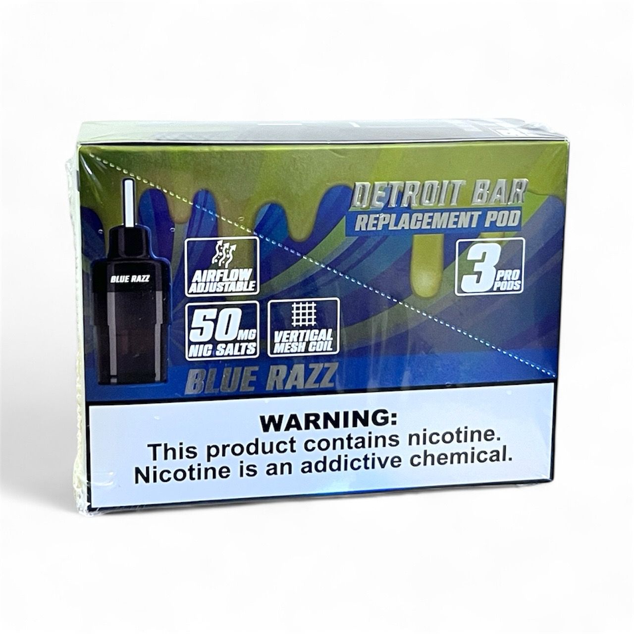 DETROIT PRO (PODS ONLY) 30K PUFFS - BLUE RAZZ