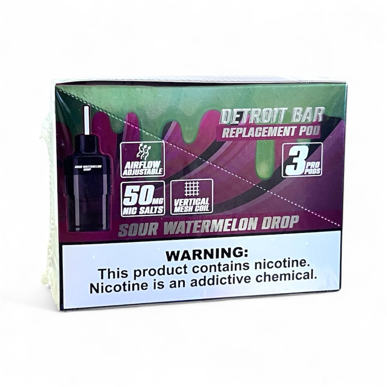 DETROIT PRO (PODS ONLY) 30K PUFFS - SOUR WATERMELO