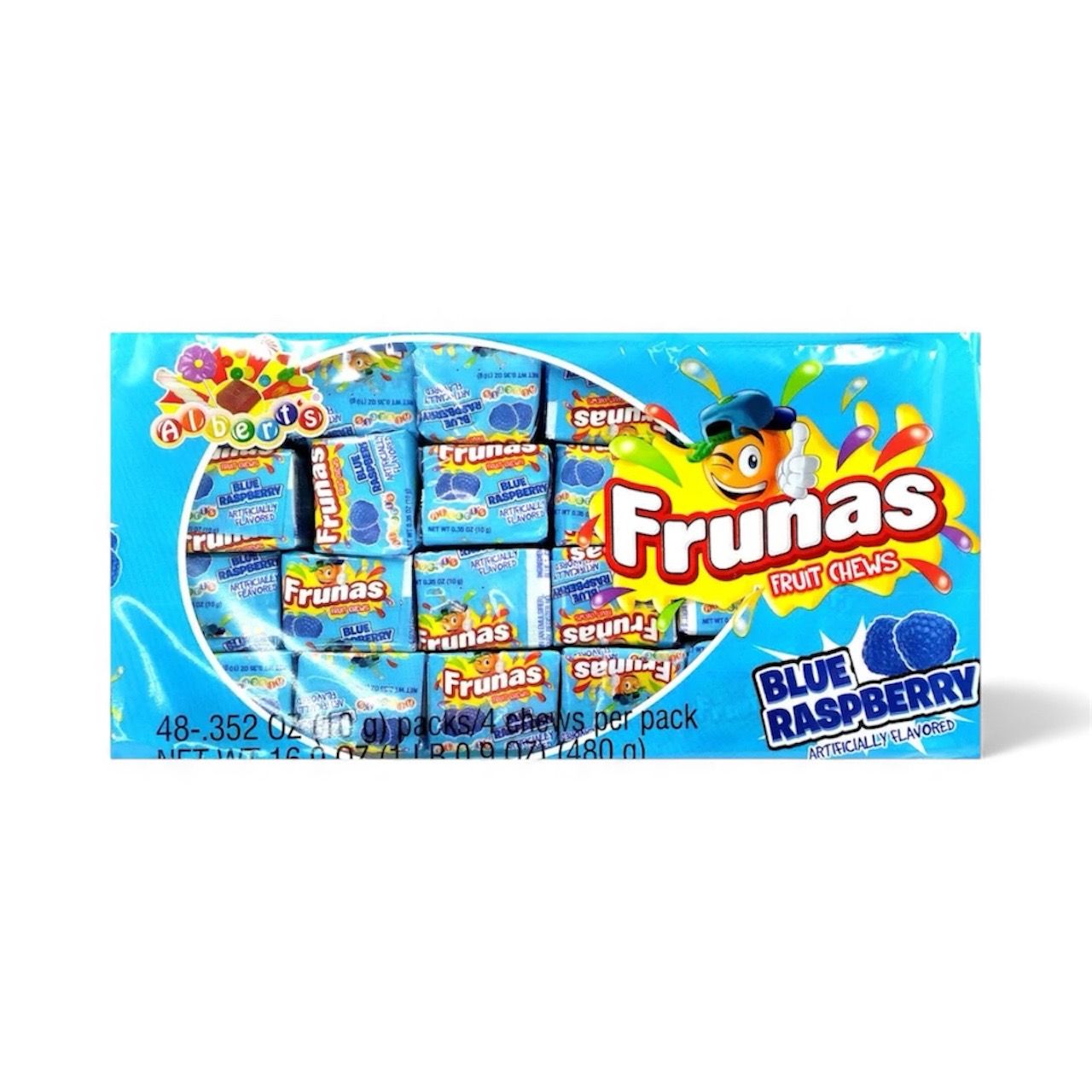 FRUNAS FRUIT CHEWS  BLUE RASPBERRY