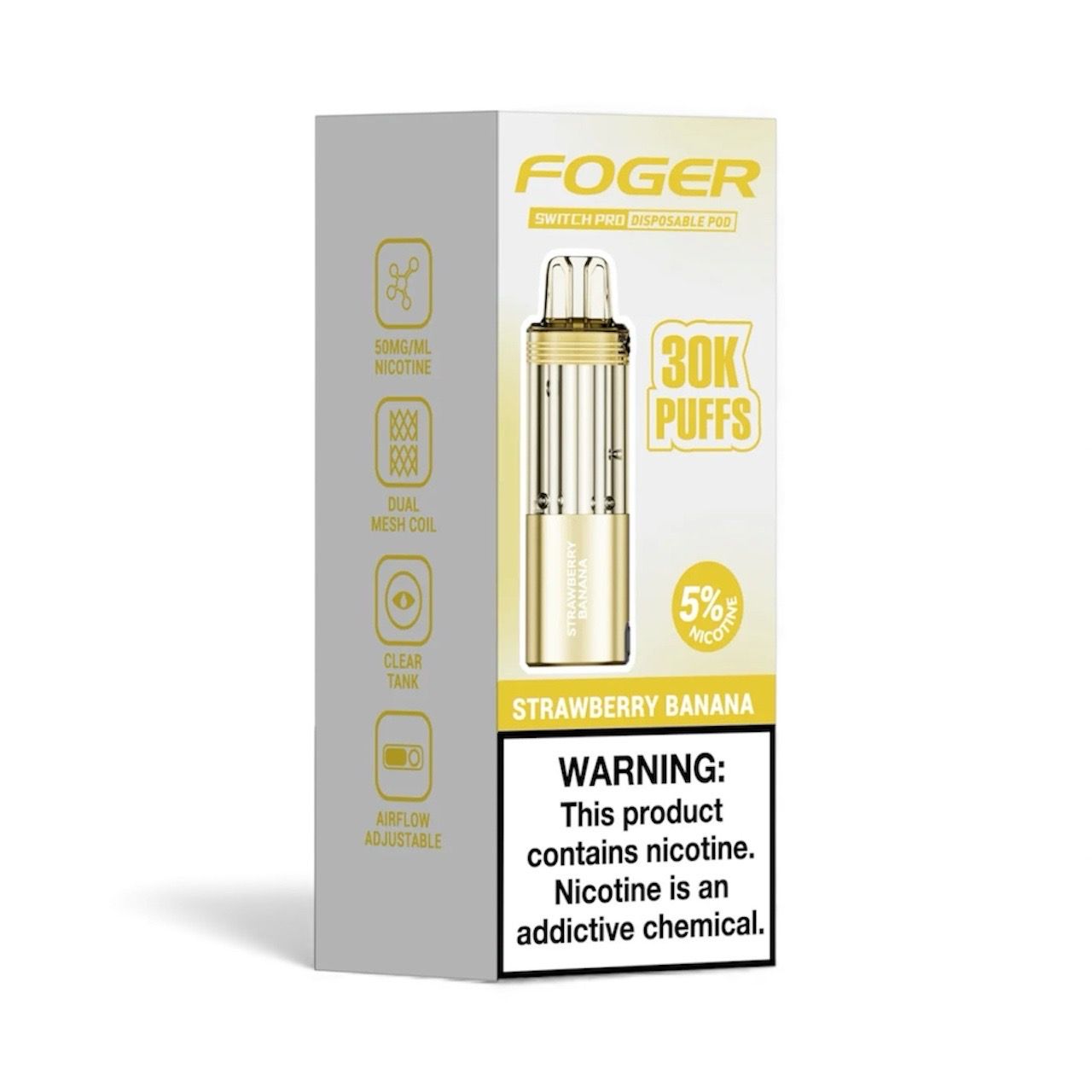FOGER SWITCH PRO (POD ONLY) 30K PUFFS - STRAWBERRY BANANA