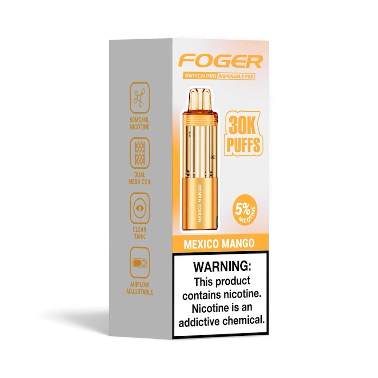 FOGER SWITCH PRO (POD ONLY) 30K PUFFS - MEXICO MANGO