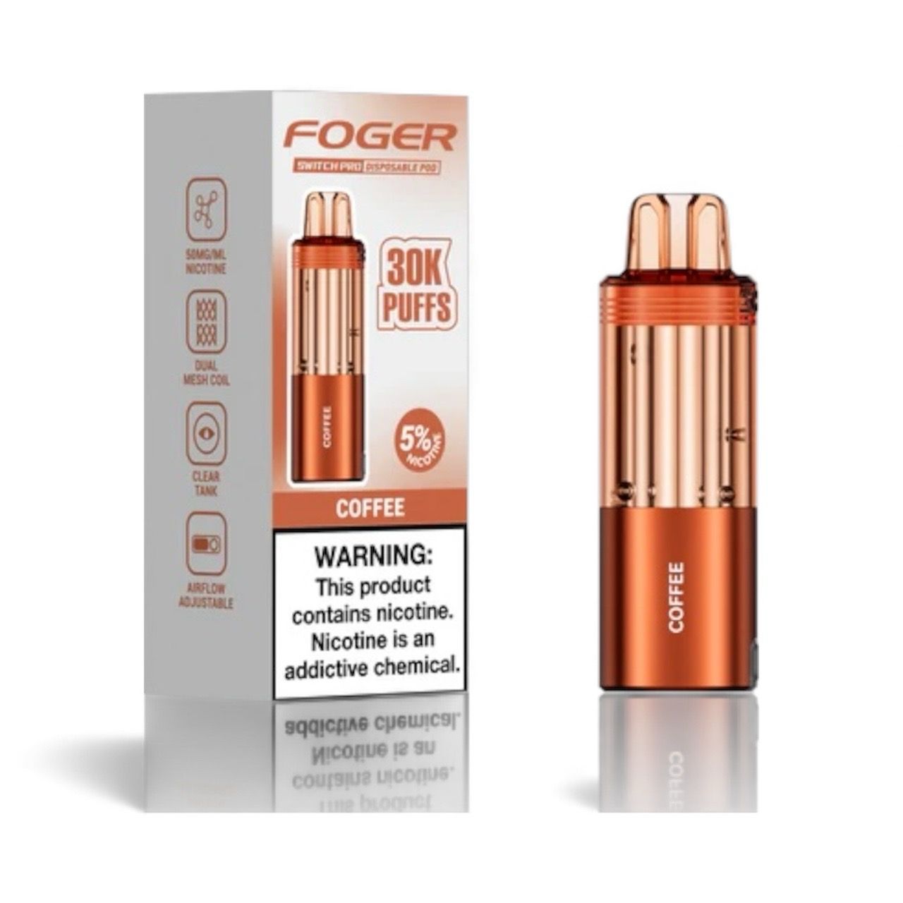 FOGER SWITCH PRO (POD ONLY) 30K PUFFS - COFFEE