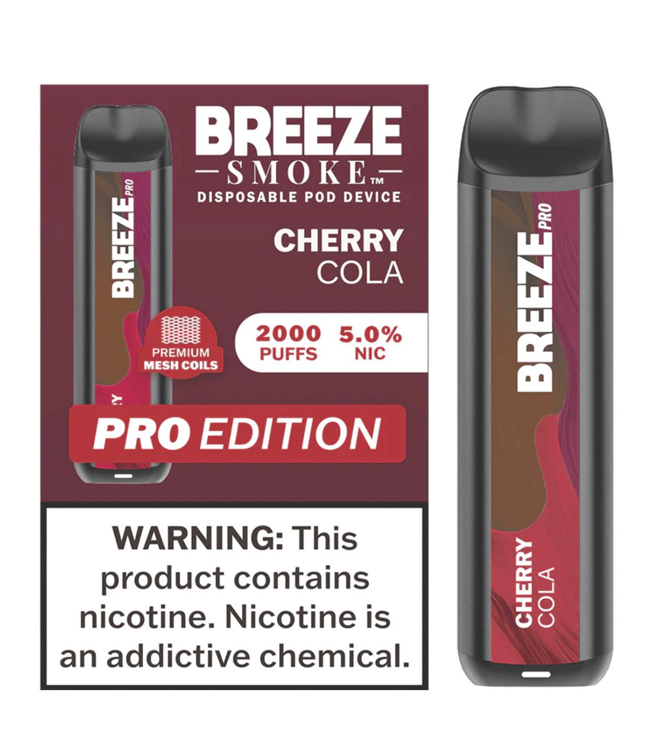 BREEZE PRO 2K PUFFS - CHERRY COLA