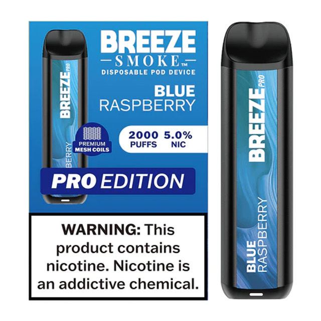 BREEZE PRO 2K PUFFS - BLUE RASPBERRY