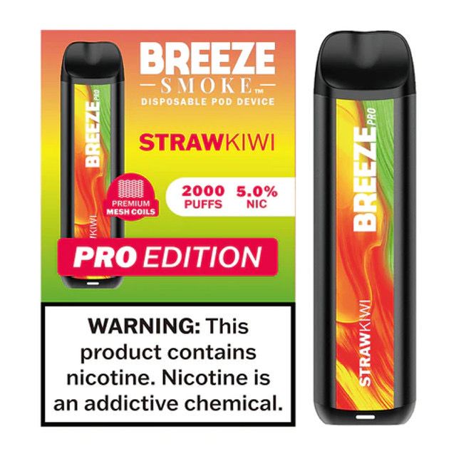 BREEZE PRO 2K PUFFS - STRAWBERRY KIWI