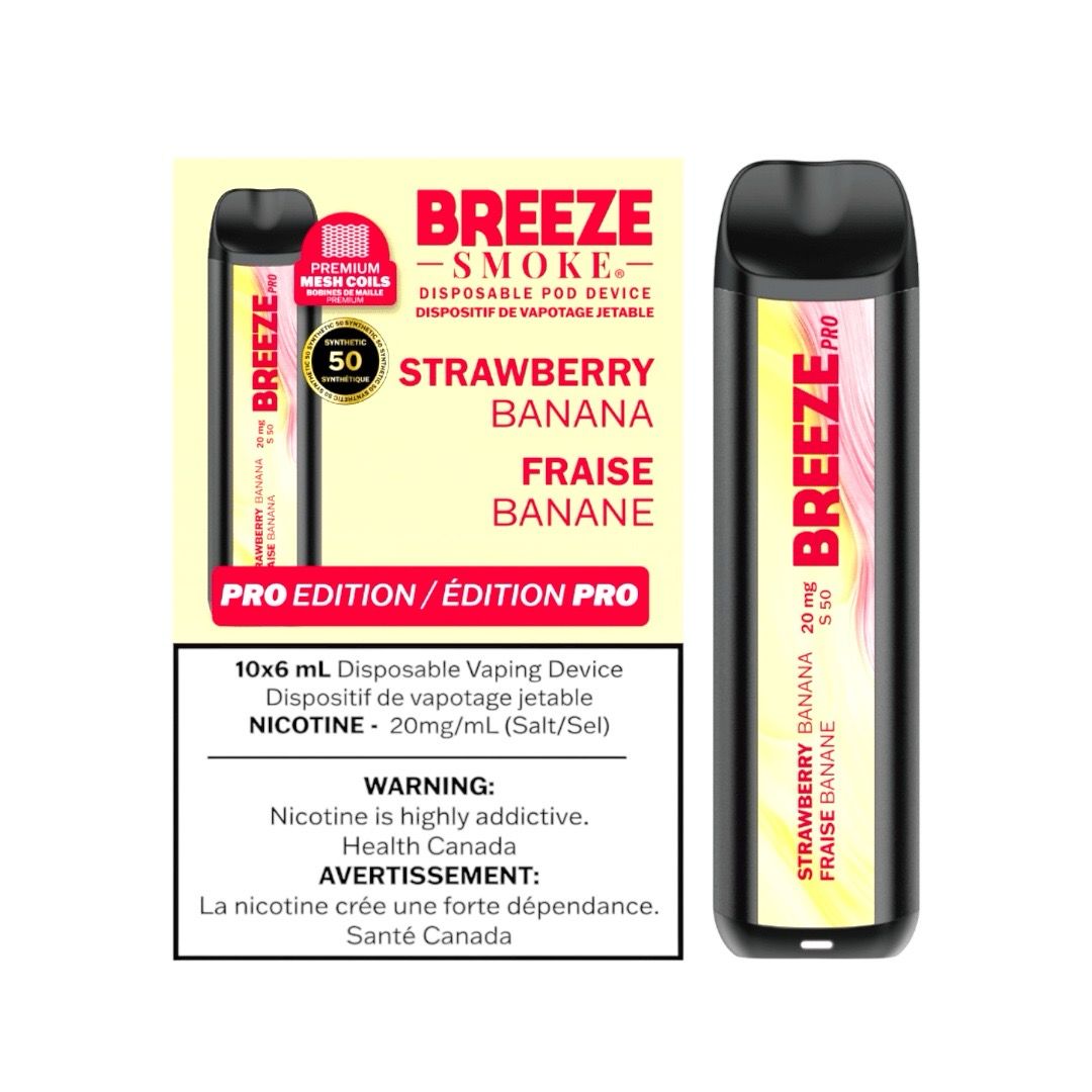 BREEZE PRO 2K PUFFS - STRAWBERRY BANANA