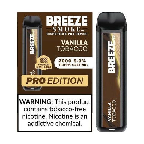 BREEZE PRO 2K PUFFS - VANILLA TOBACCO