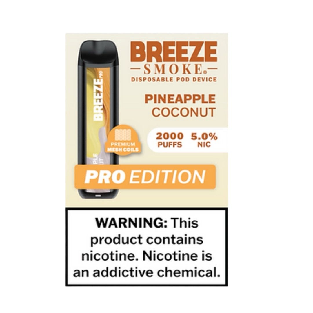 BREEZE PRO 2K PUFFS - PINEAPPLE COCONUT