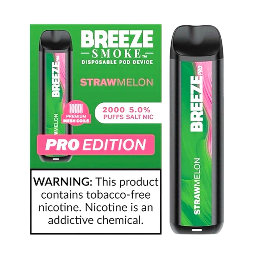 BREEZE PRO 2K PUFFS - STRAWMELON