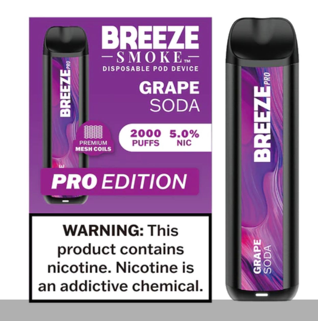 BREEZE PRO 2K PUFFS - GRAPE
