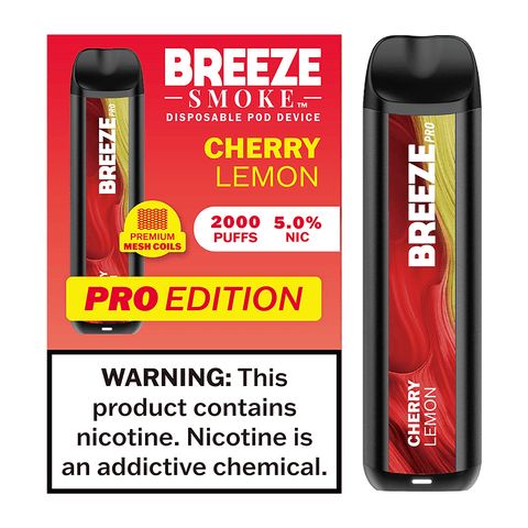 BREEZE PRO 2K PUFFS - CHERRY LEMON
