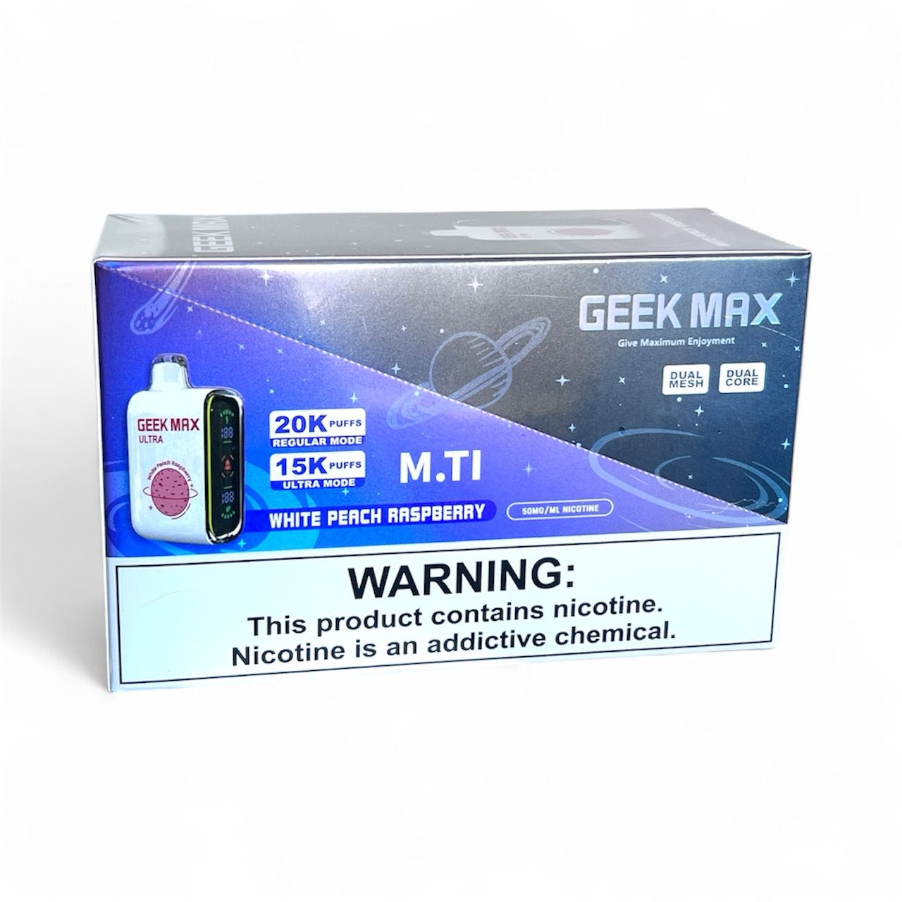 GEEK MAX 15K PUFFS - WHITE PEACH RASPBERRY