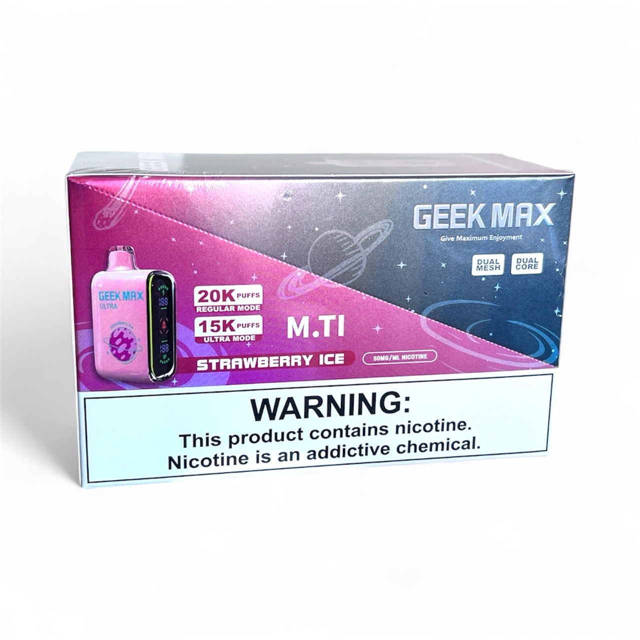 GEEK MAX 15K PUFFS - STRAWBERRY ICE