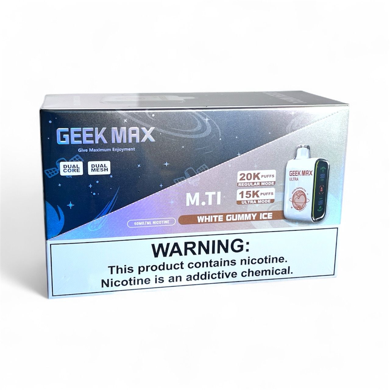 GEEK MAX 15K PUFFS - WHITE GUMMY ICE