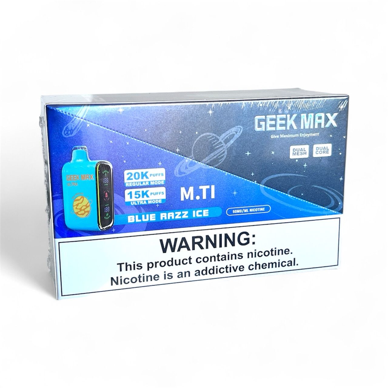 GEEK MAX 15K PUFFS - BLUE RAZZ ICE