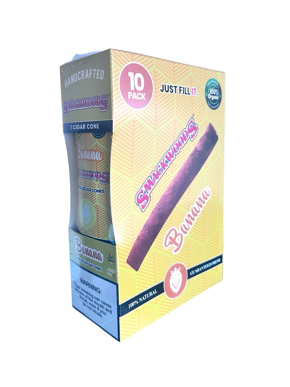 SMACK LEAF CONES - BANANA - 1 CT PER PACK - 10 PER BOX