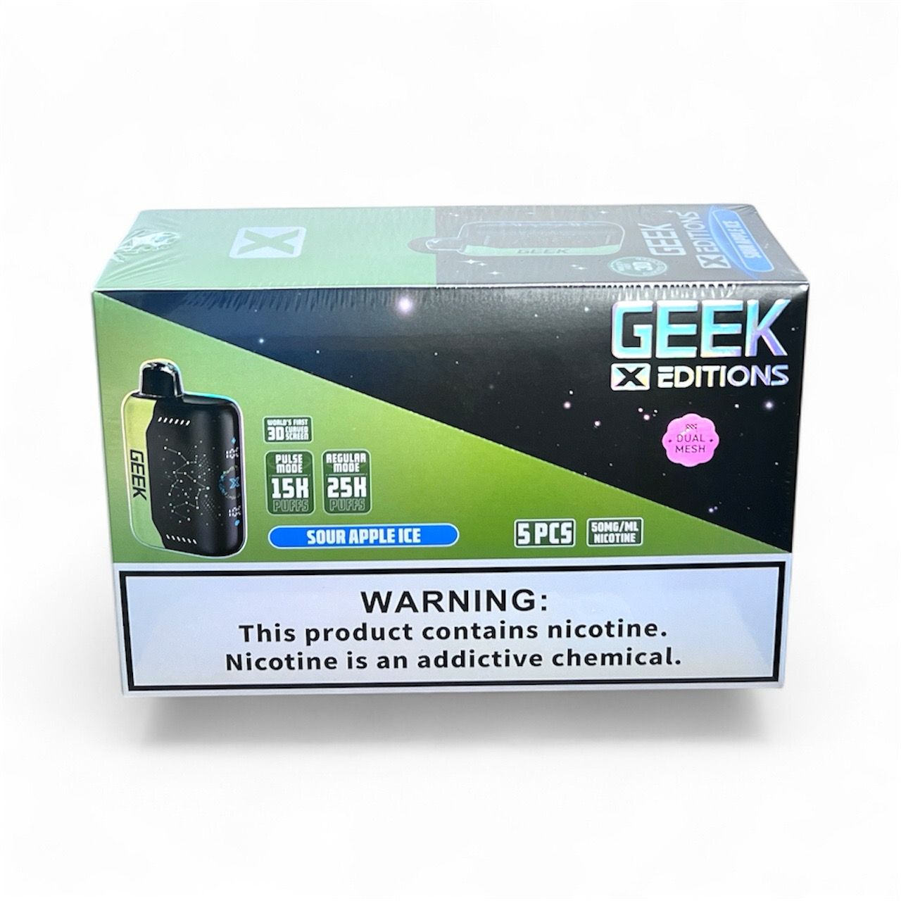 GEEK X ADDITION 25K PUFFS - SOUR APPLE ICE
