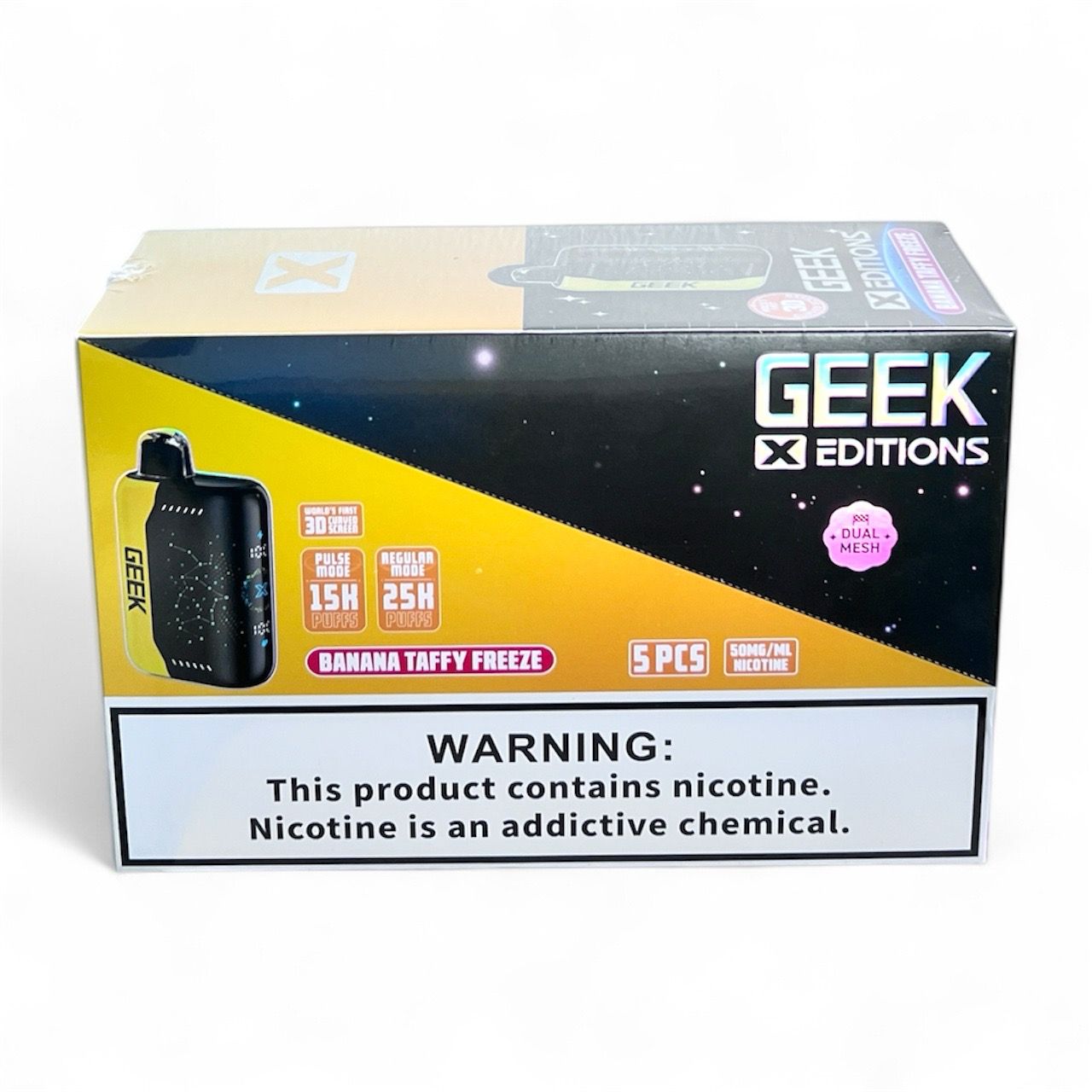 GEEK X ADDITION 25K PUFFS - BANANA TAFFY FREEZE