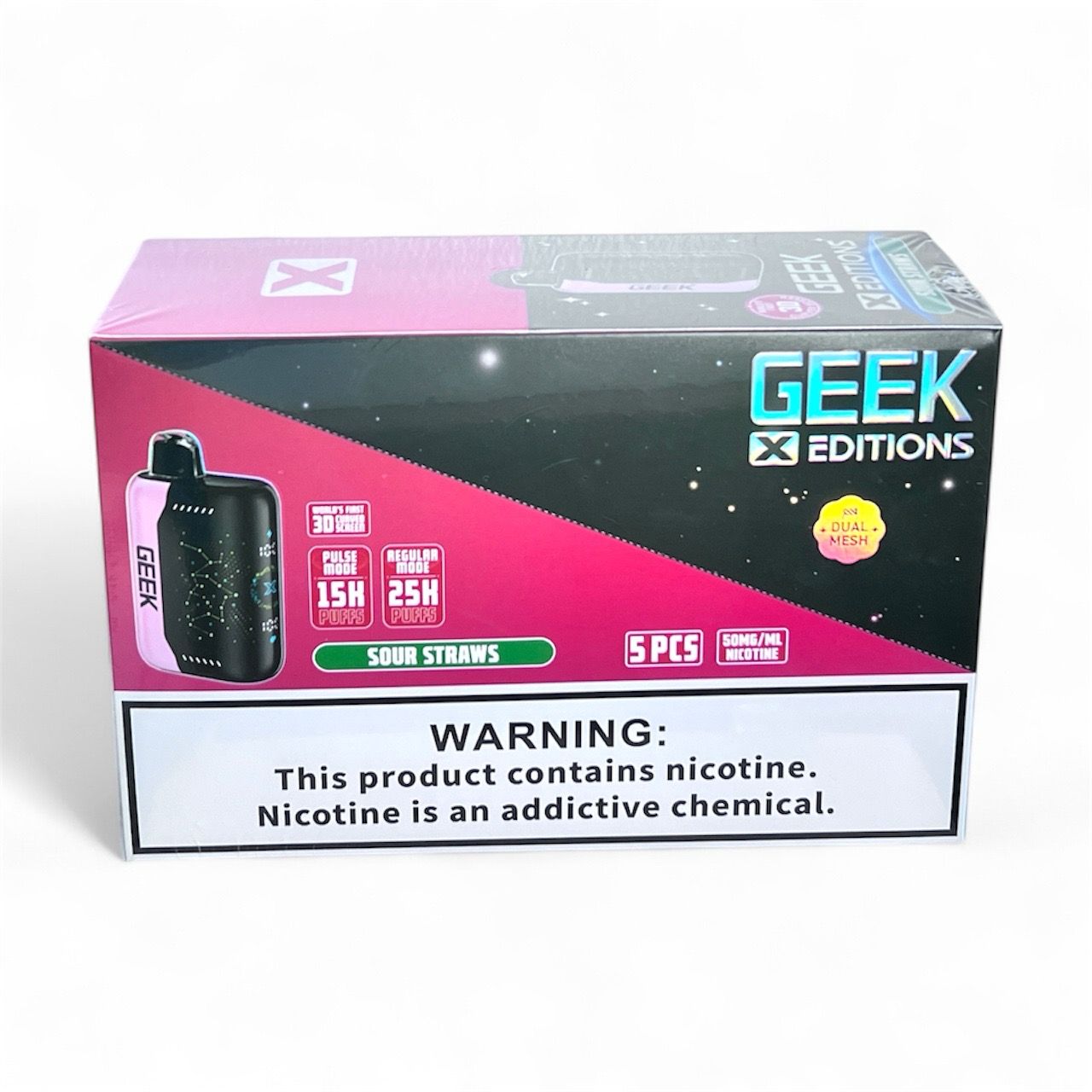 GEEK X ADDITION 25K PUFFS - SOUR STRAWS